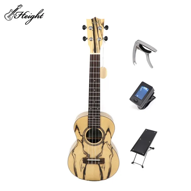 Height White Ebony Wood 26 Inch Ukulele