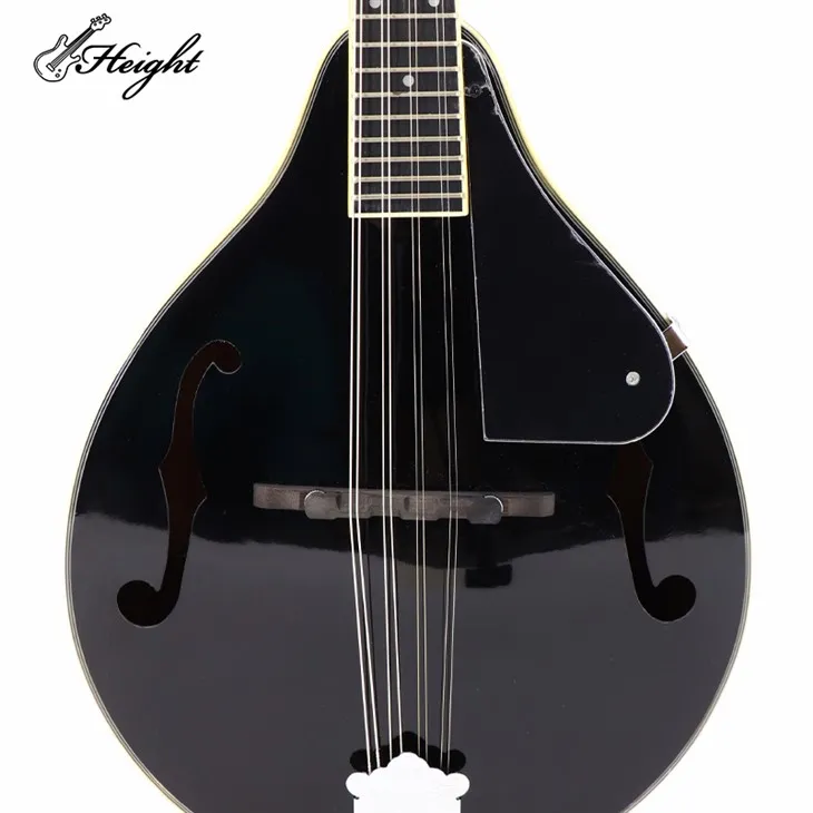 HTMD03-BK Solid Spruce Wood 6 Strings Mandolin