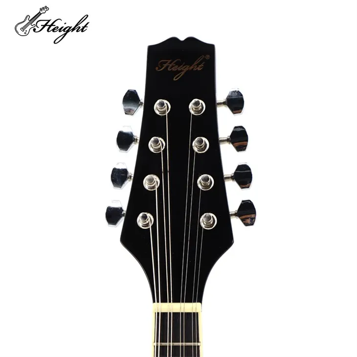 HTMD03-BK Solid Spruce Wood 6 Strings Mandolin