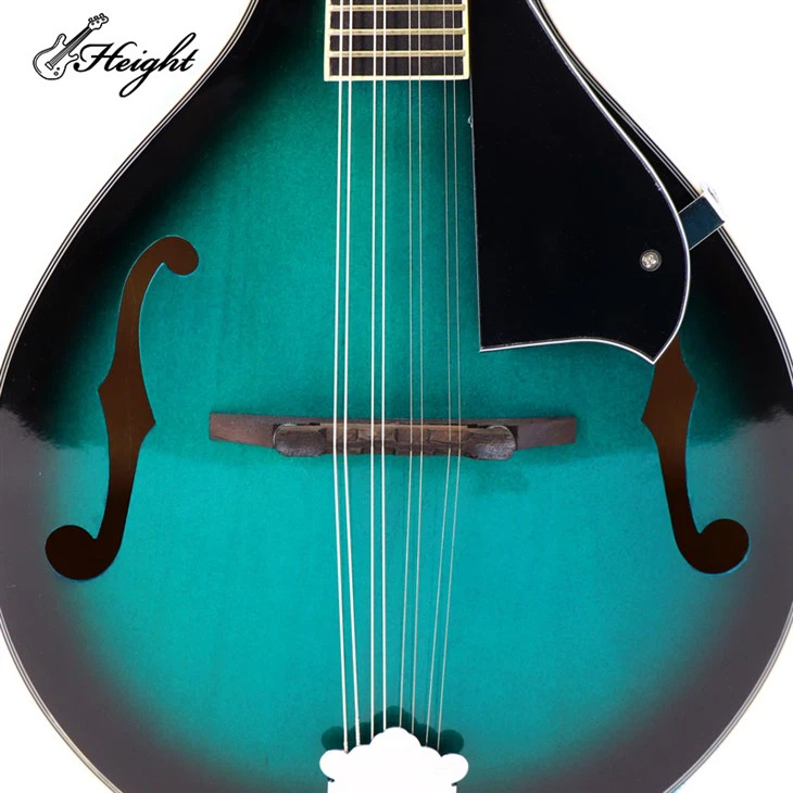 Mini Mandolin High Gloss Blue 6 Strings Mandolin